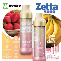 Wotofo Zetta 5000 Pod 1 Lần Dâu Tây Chuối Lạnh