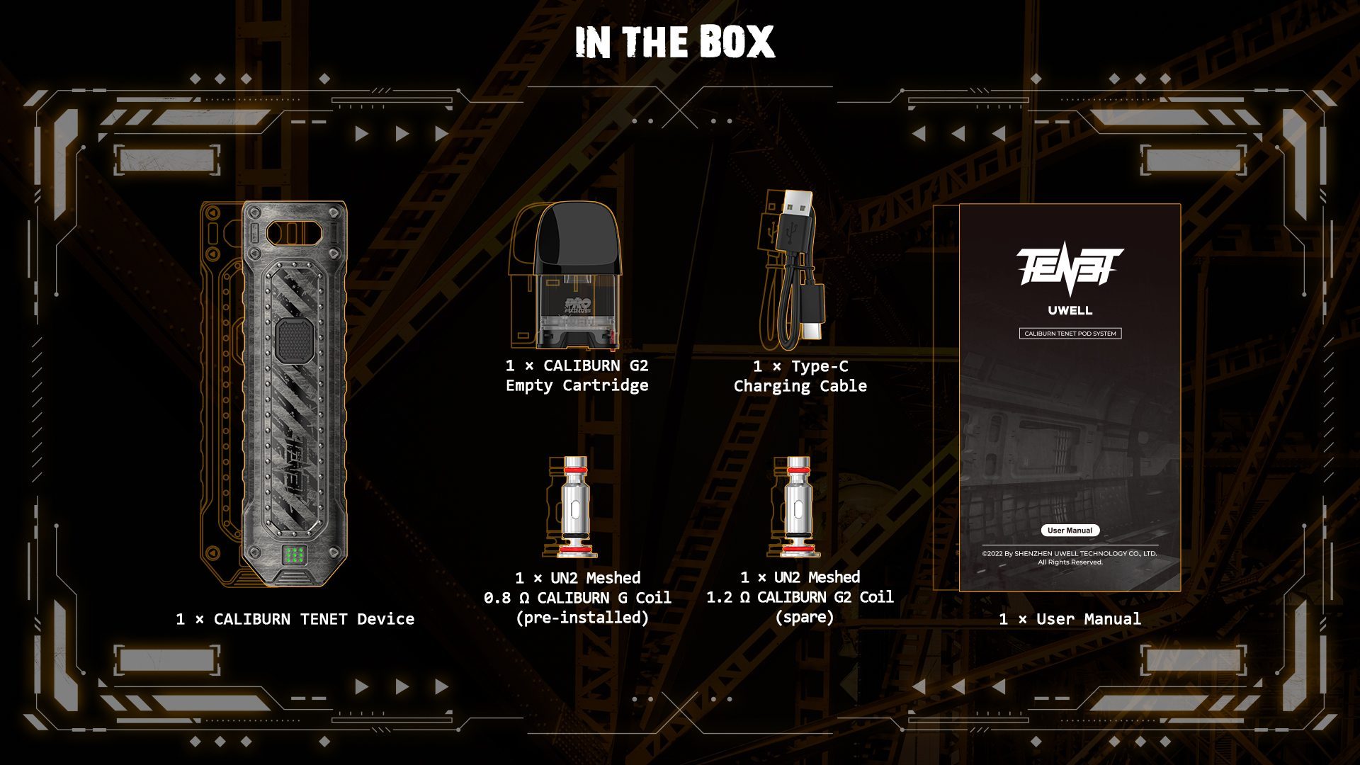 Fullbox Pod Caliburn Tenet Uwell