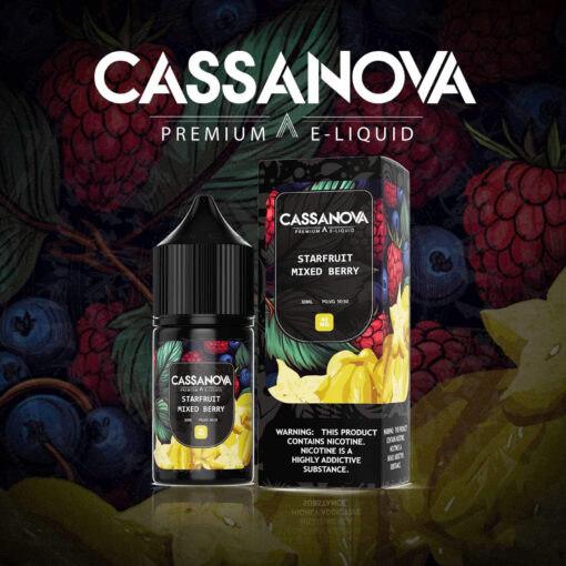 Cassanova Juice Khế Mâm Xôi Việt Quất Lạnh